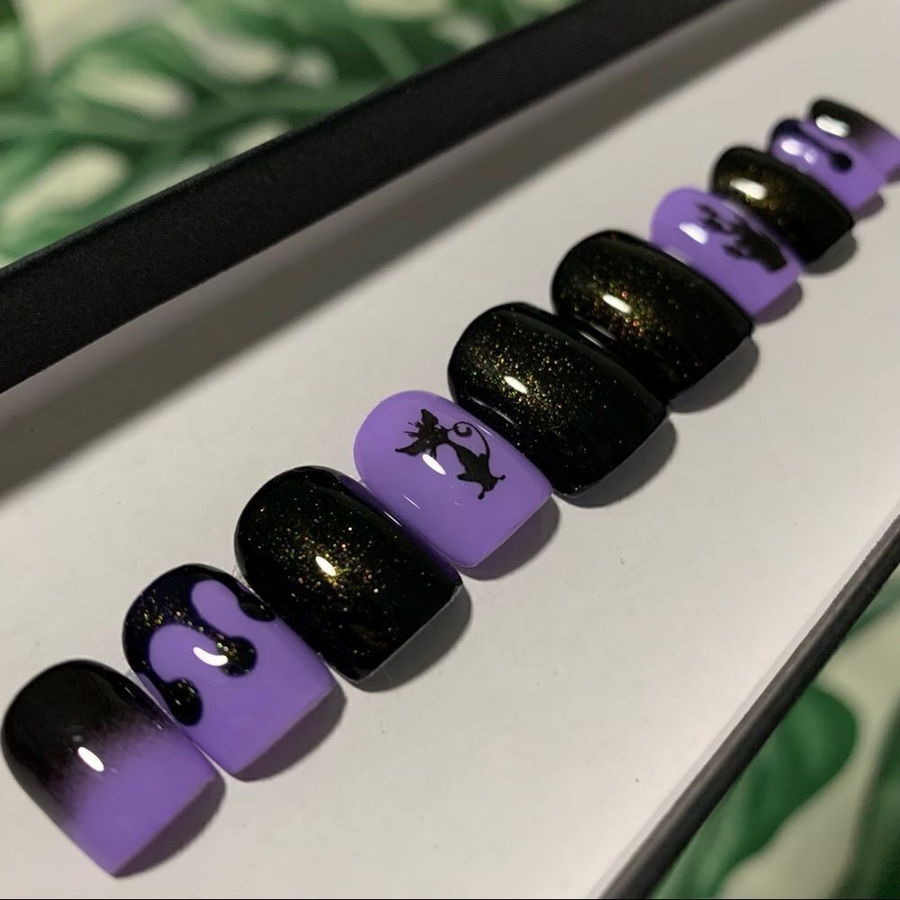 Glow Halloween 👻 🎃 Custom Press On Nails | High Quality Nails | Handmade